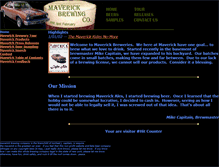 Tablet Screenshot of maverickbrewing.com